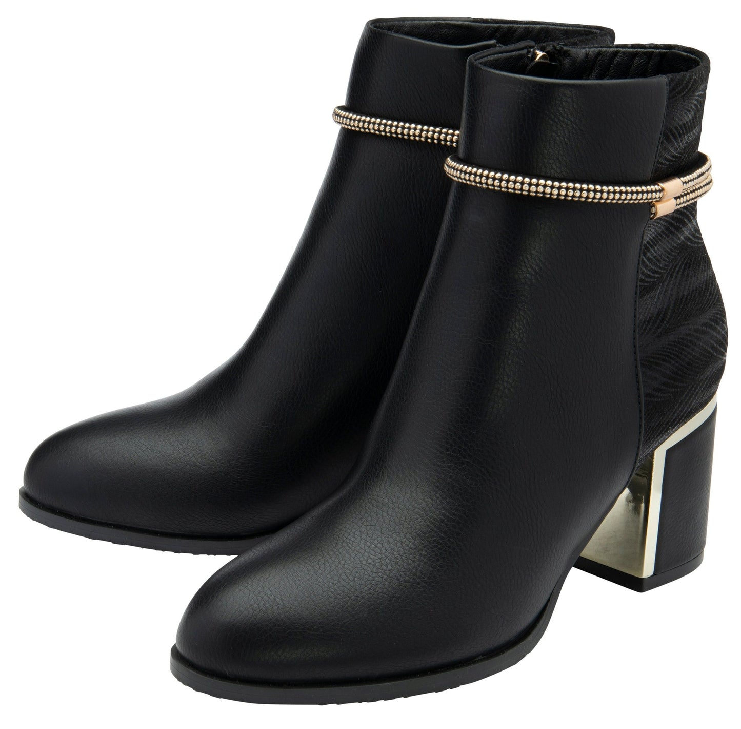 Lotus Boot Nerinda Classic Smart Heeled Ankle Boot BLACK PAT ULB415