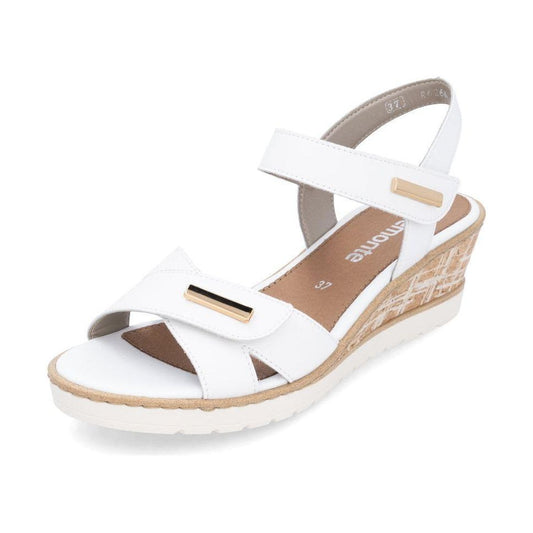 Remonte Wedge Sandal R6266-80 WHITE