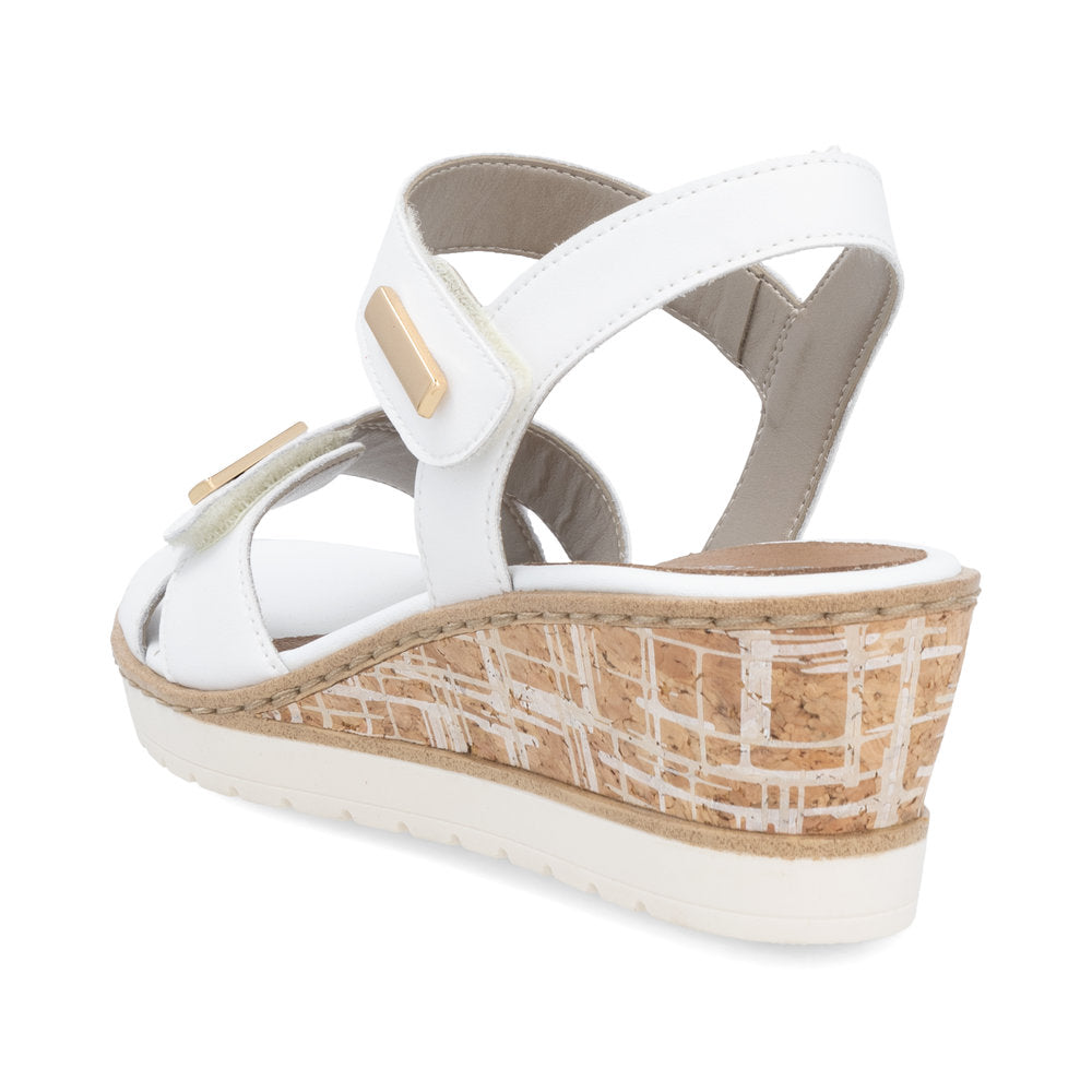 Remonte Wedge Sandal R6266-80 WHITE