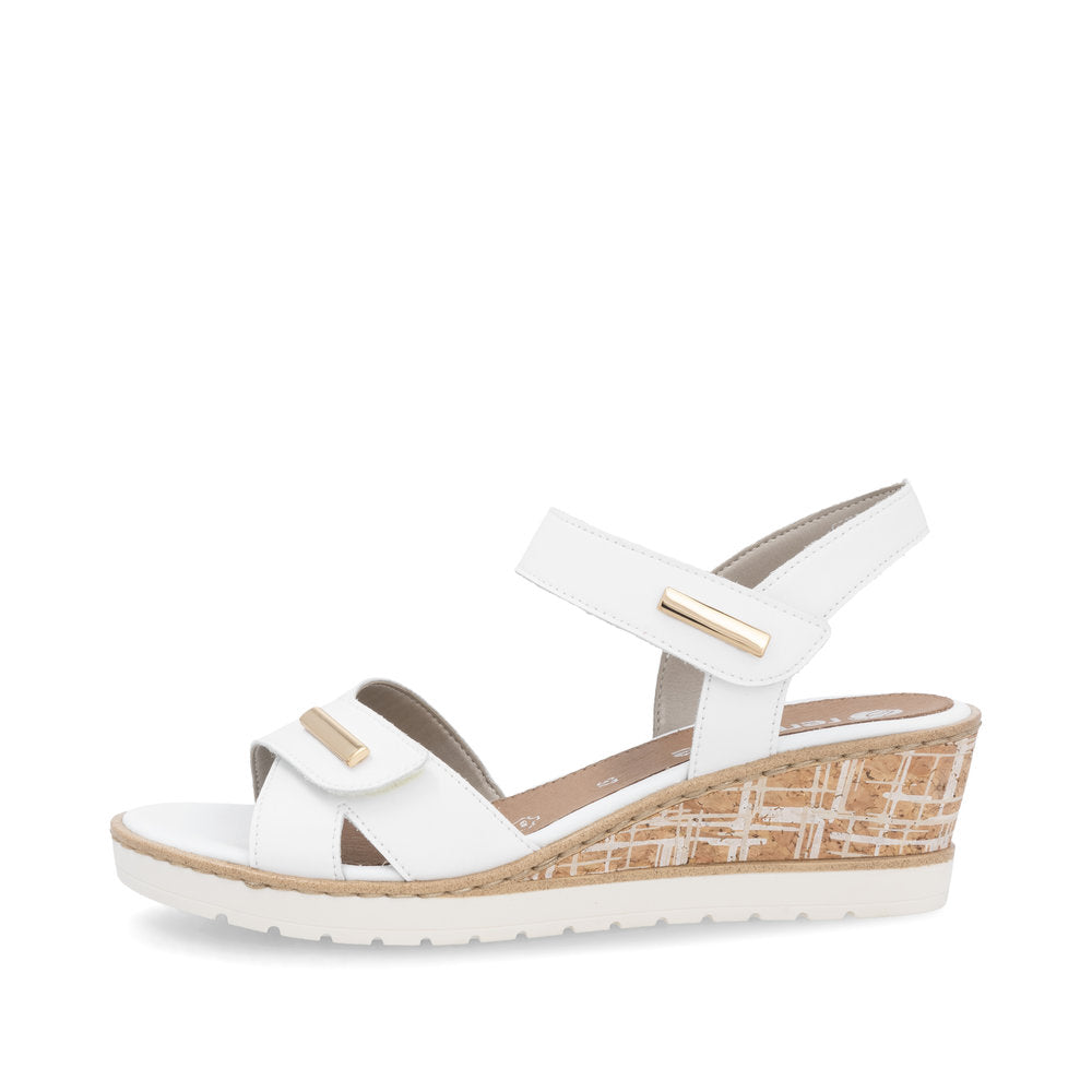 Remonte Wedge Sandal R6266-80 WHITE