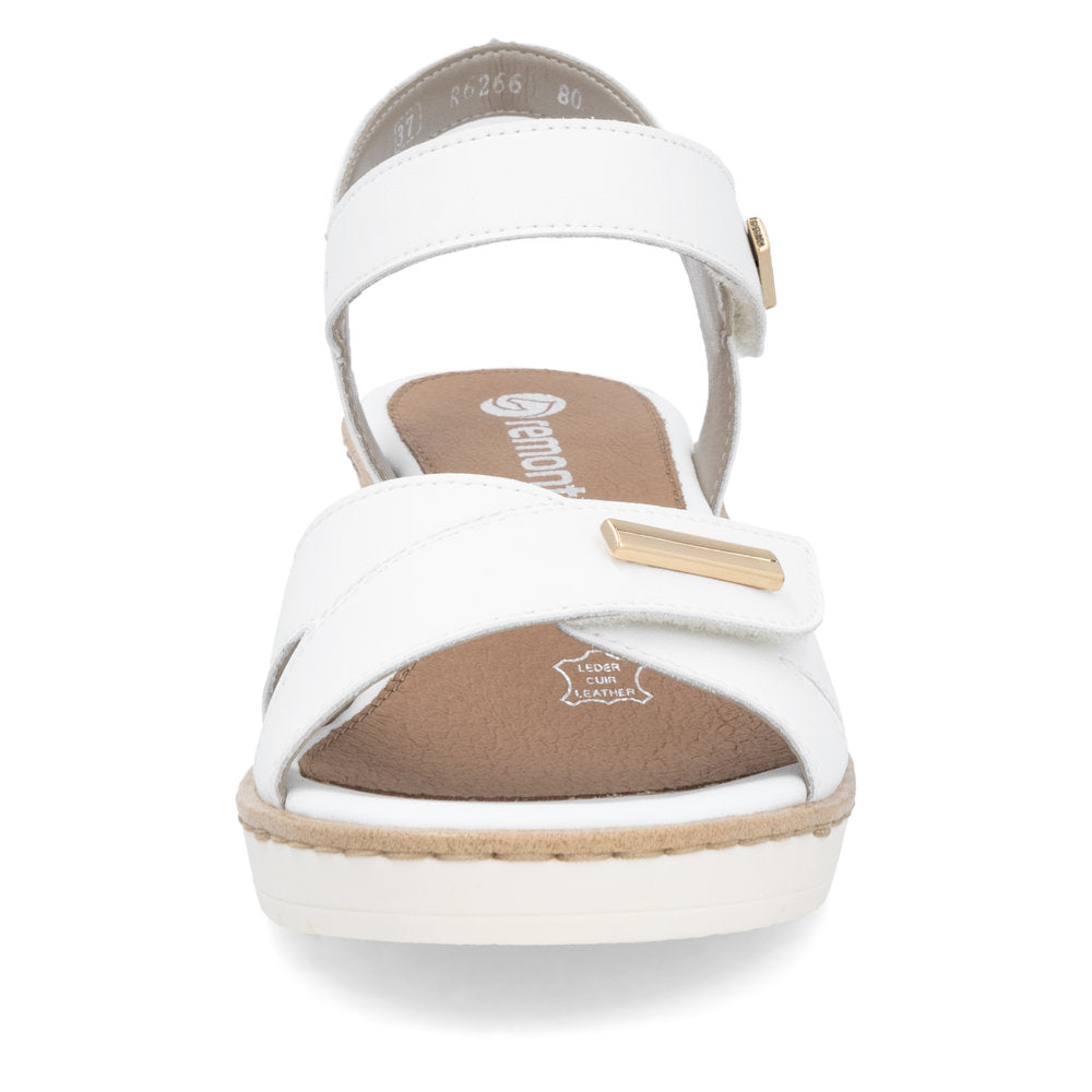 Remonte Wedge Sandal R6266-80 WHITE