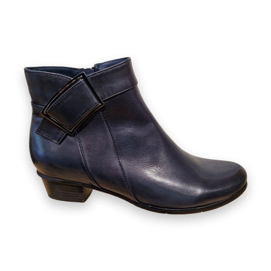 Regardez Le Ciel Stefany 388 Navy Soft Leather Ankle Boot