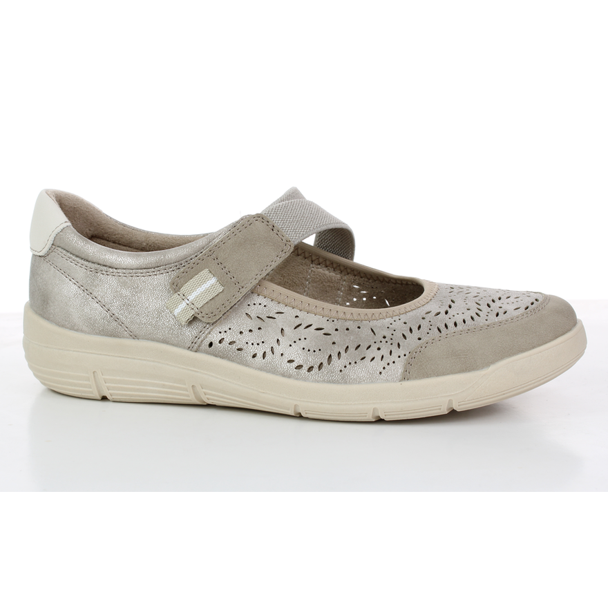 Relife 24703-01F Taupe Comfort Touch Fastening Bar Casual Shoe