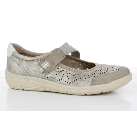 Relife 24703-01F Taupe Comfort Touch Fastening Bar Casual Shoe