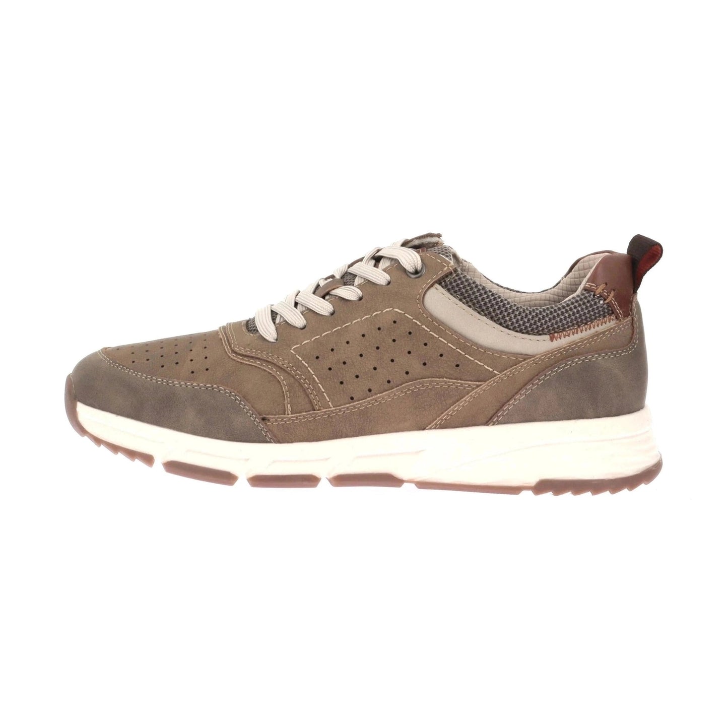 Relife 24723-12Fr KHAKI Comfort Trainer with Laces and Zip 24723-12FR