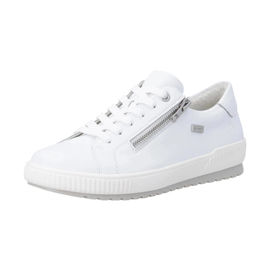 Remonte D0700 WHITE Trainer Style Shoe With Zip D0700-80