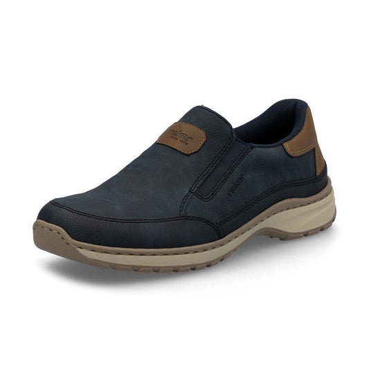 Rieker 03365-14 Navy Slip On Comfort Shoe