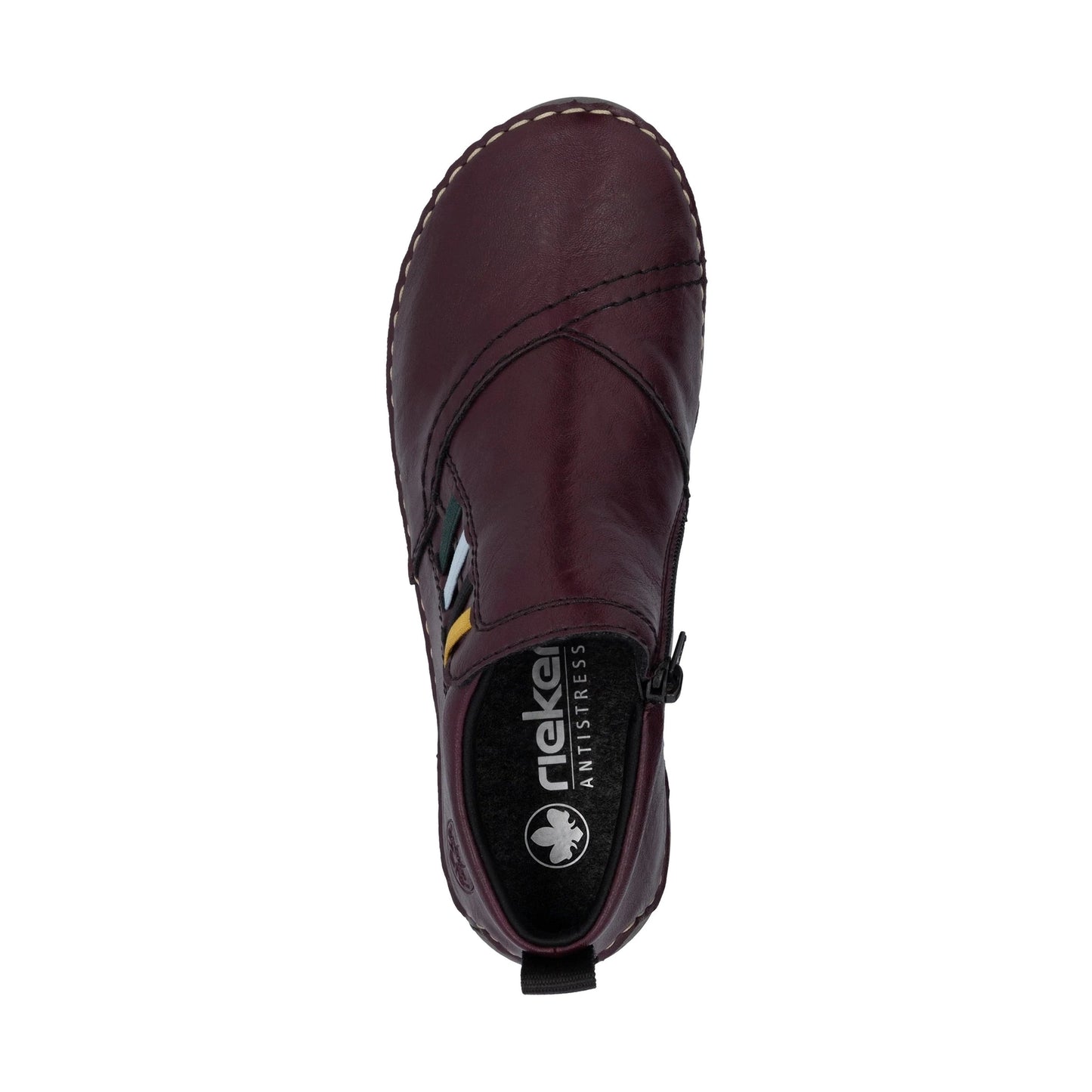 Rieker Casual Ankle Boot with zip 52584-30 BURGUNDY