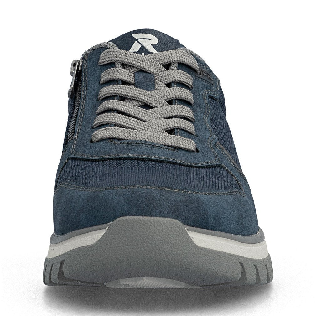 Rieker Mens B9302 NAVY Wide Fitting Low Top Trainers B9302-14