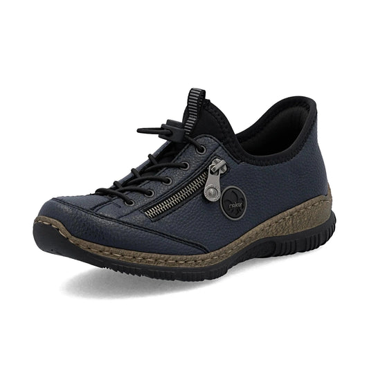 Rieker N3267 DARK NAVY Slip On and Go Casual Shoe N3267-15