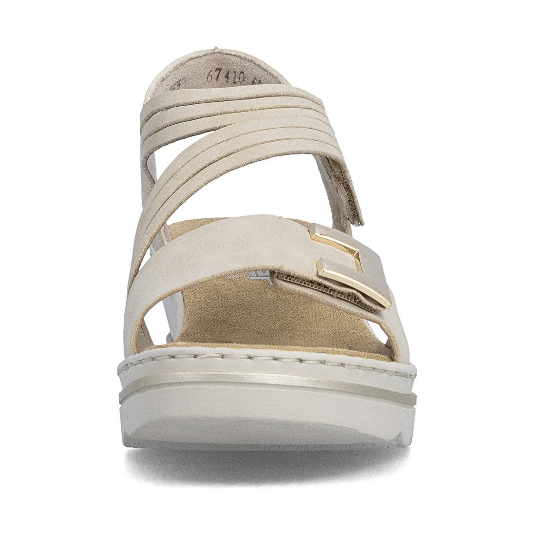Rieker Smart Casual Wedge Sandal 67410-62 BEIGE 67410-62