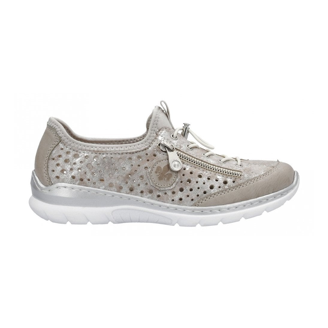 Rieker Trainer Style Slip On Shoe L32p6-90 LIGHT GOLD