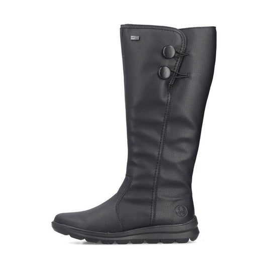 Rieker Z0090 BLACK Long Leg Water Resistant Boot Z0090-00
