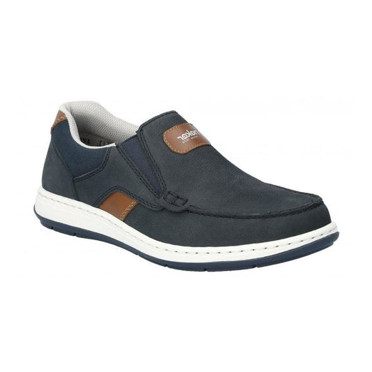 Rieker Men's Casual slip-on shoe 17368-14 NAVY
