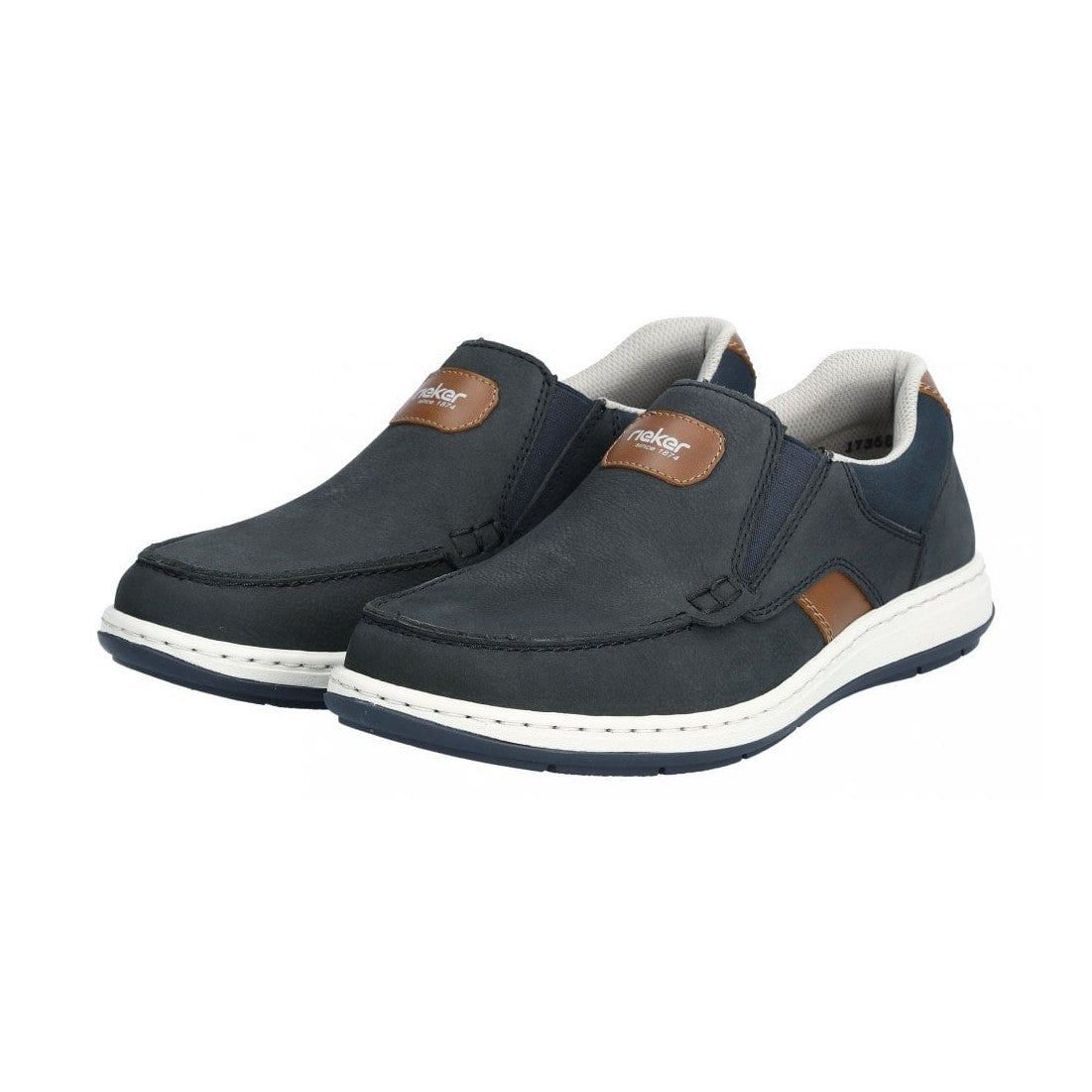 Rieker Men's Casual slip-on shoe 17368-14 NAVY