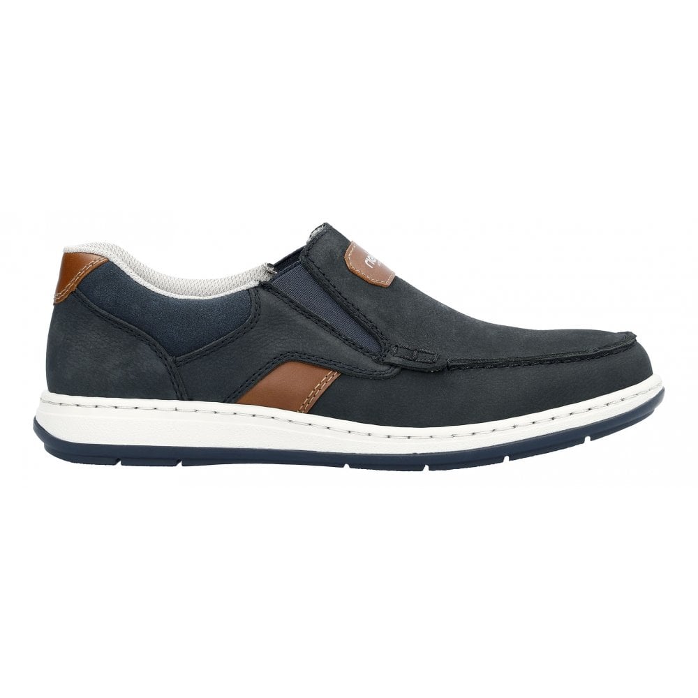 Rieker Men's Casual slip-on shoe 17368-14 NAVY
