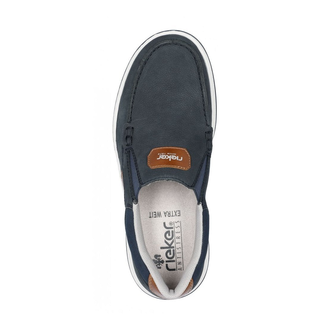 Rieker Men's Casual slip-on shoe 17368-14 NAVY