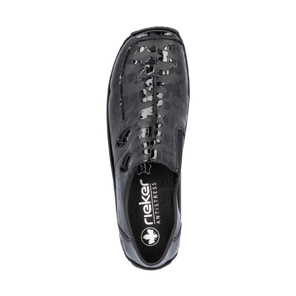Rieker slip-on Shoe L1751 BLACK SHINY L1751-02