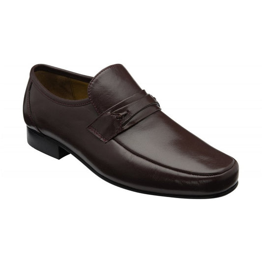 Rombah Wallace Regent WINE Leather Slip On Moccasin Shoe
