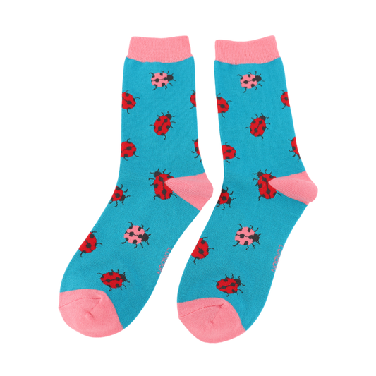 Miss Sparrow Quality Bamboo Socks Ladybug SKS517