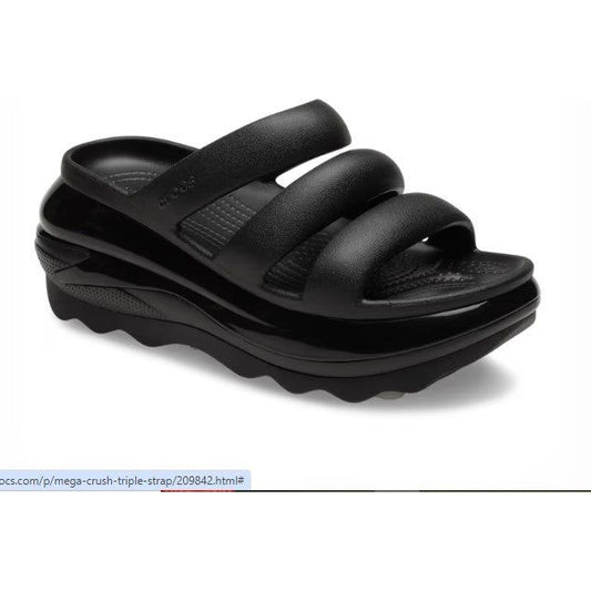 Crocs Mega Crush Triple Strap BLACK 209842-001