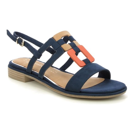 Marco Tozzi 28107 NAVY Combination Dress Sandal 28107-890