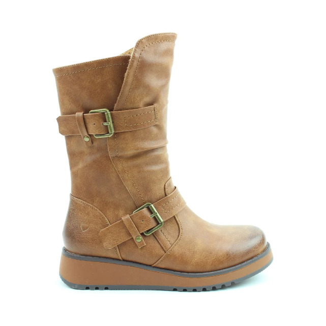 Heavenly Feet Hannah TAN Mid Calf Vegan Friendly Boot