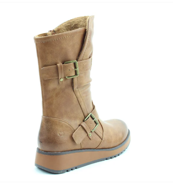 Heavenly Feet Hannah TAN Mid Calf Vegan Friendly Boot
