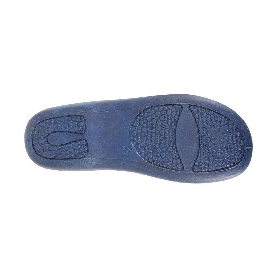 Sleepers Deeta NAVY Full Fur Cuff Memory Foam Slipper LS173C