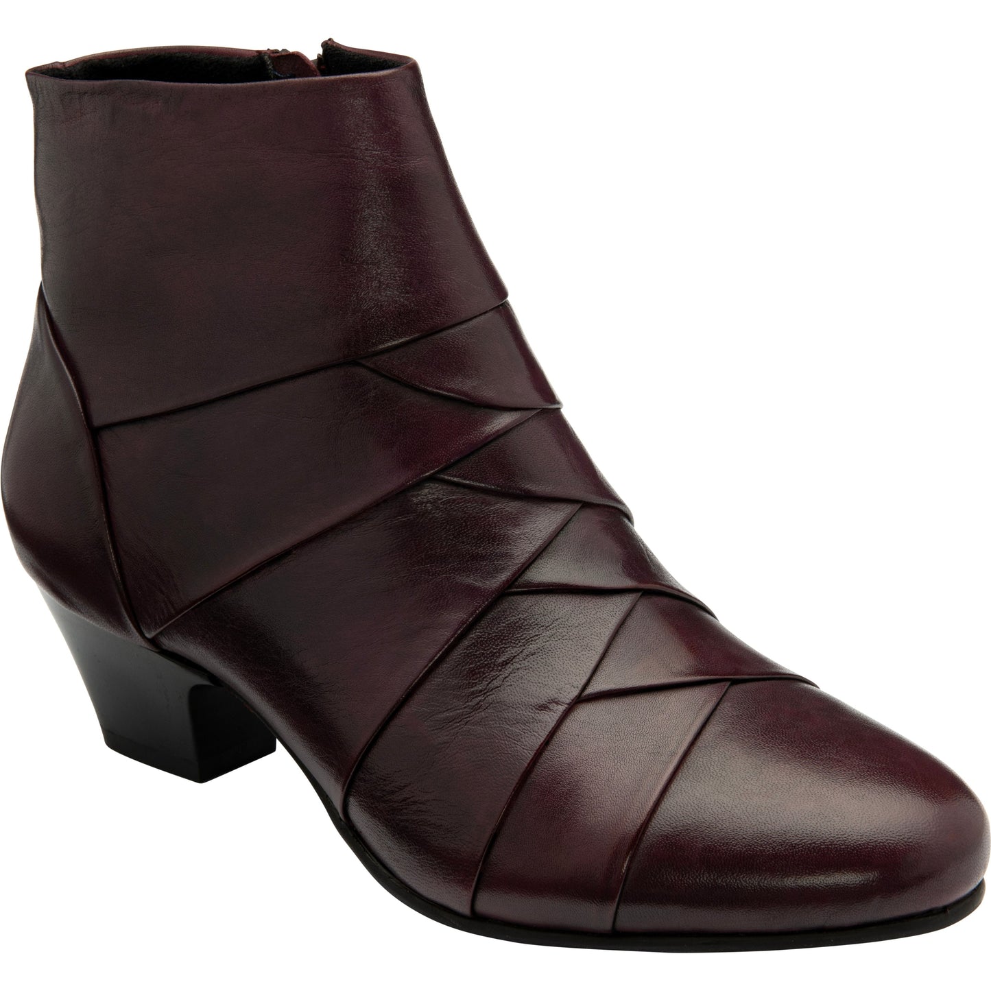 Lotus Ankle Boot Tara PURPLE leather with Zip ULB169