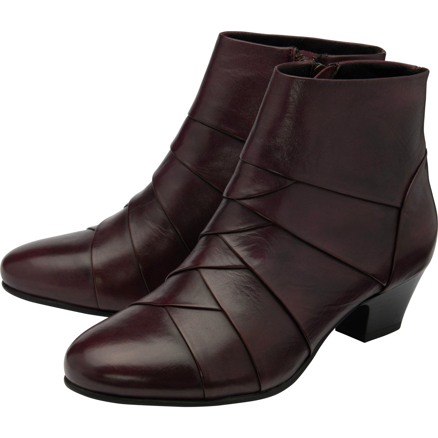 Lotus Ankle Boot Tara PURPLE leather with Zip ULB169