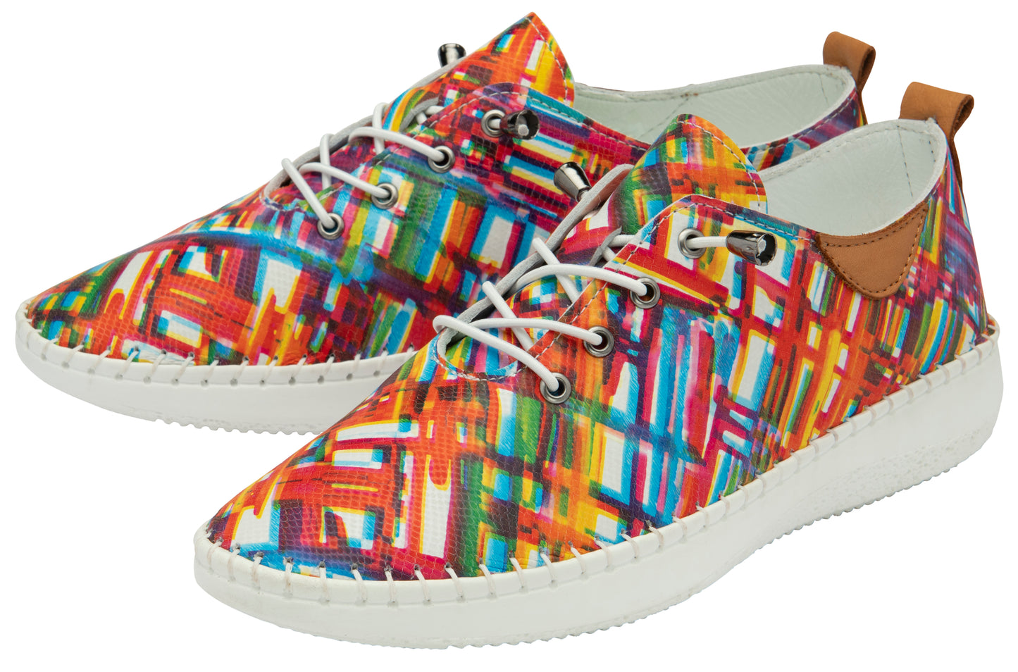 Lotus Casual leather Shoe ULS484 Tassia in TROPICAL Print