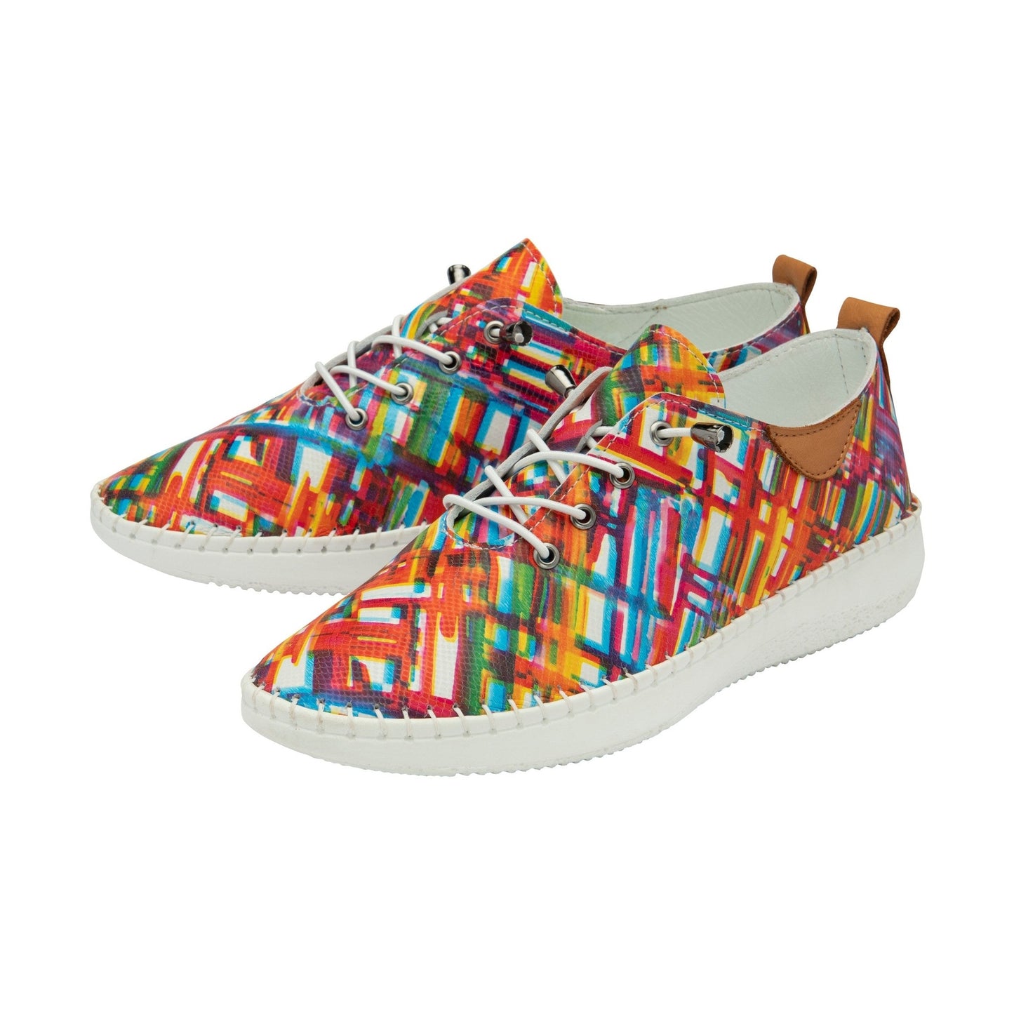 Lotus Casual leather Shoe ULS484 Tassia in TROPICAL Print