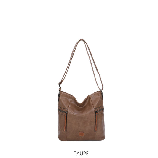 Moda Express L23xb9039 TAUPE Crossbody / Shoulder Handbag