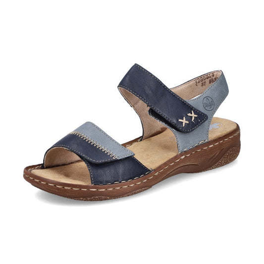 Rieker V2860 BLUE Touch Fastening Comfort Sandal V2860-14