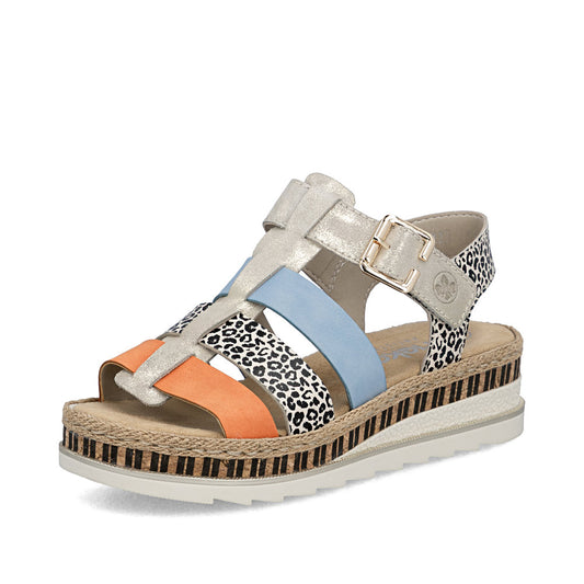 Rieker Wedge Sandal V7904-90 MULTI