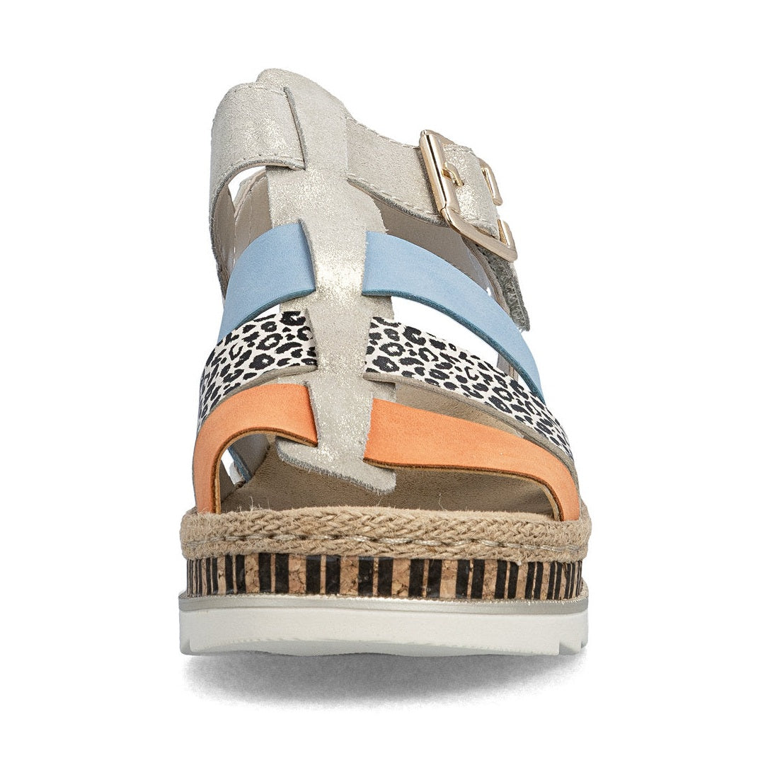 Rieker Wedge Sandal V7904-90 MULTI