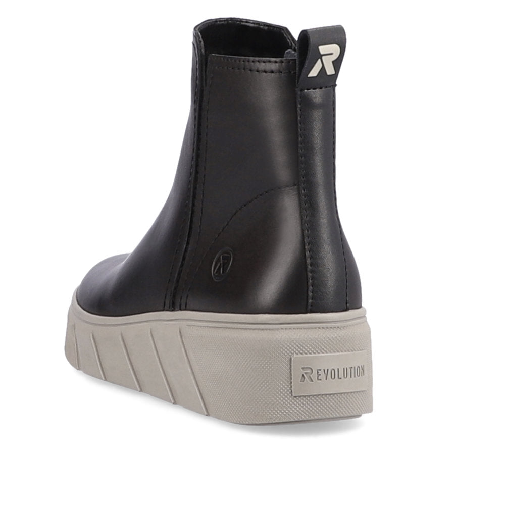 Rieker R'evolution Ankle Boot Zip W0562-00 BLACK