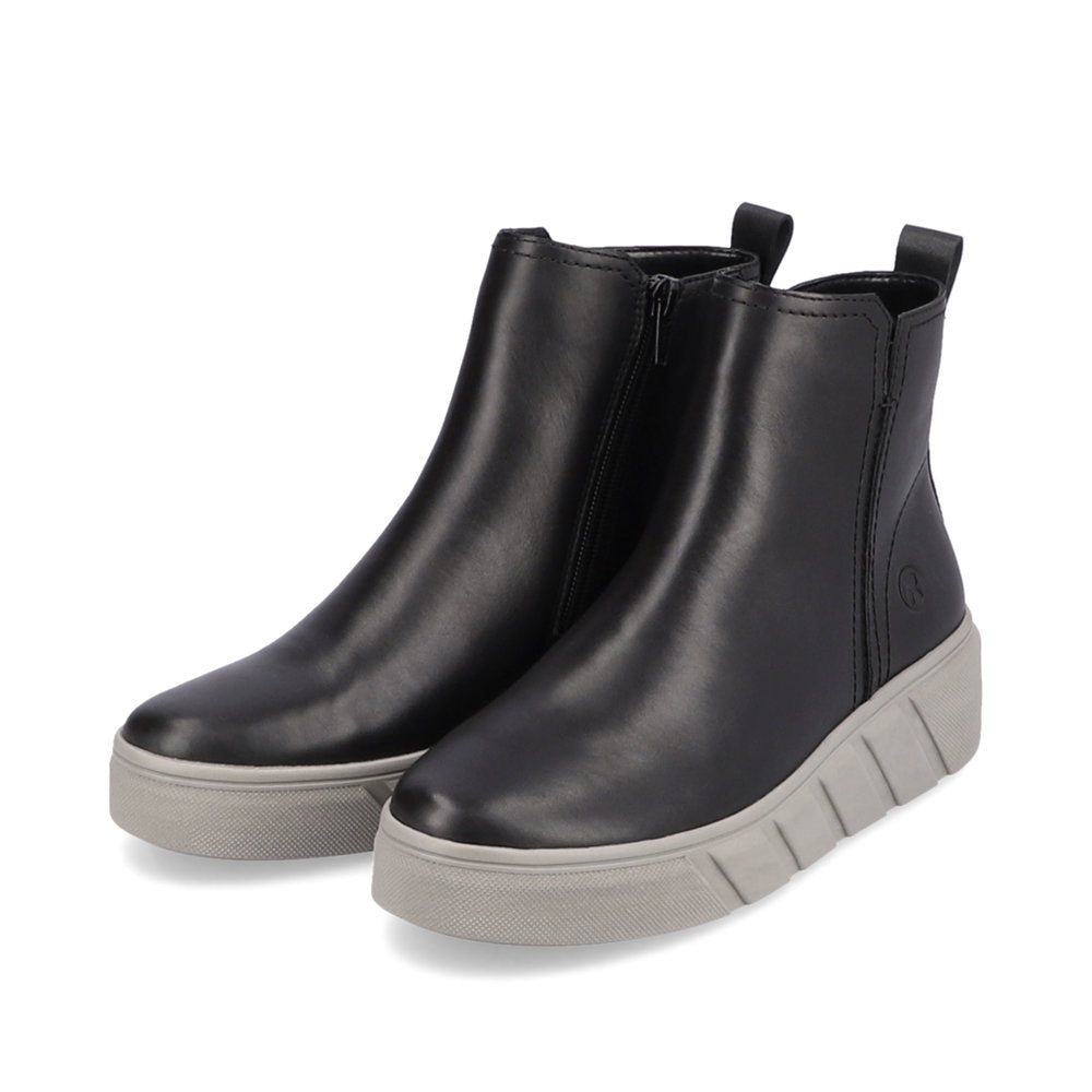 Rieker R'evolution Ankle Boot Zip W0562-00 BLACK