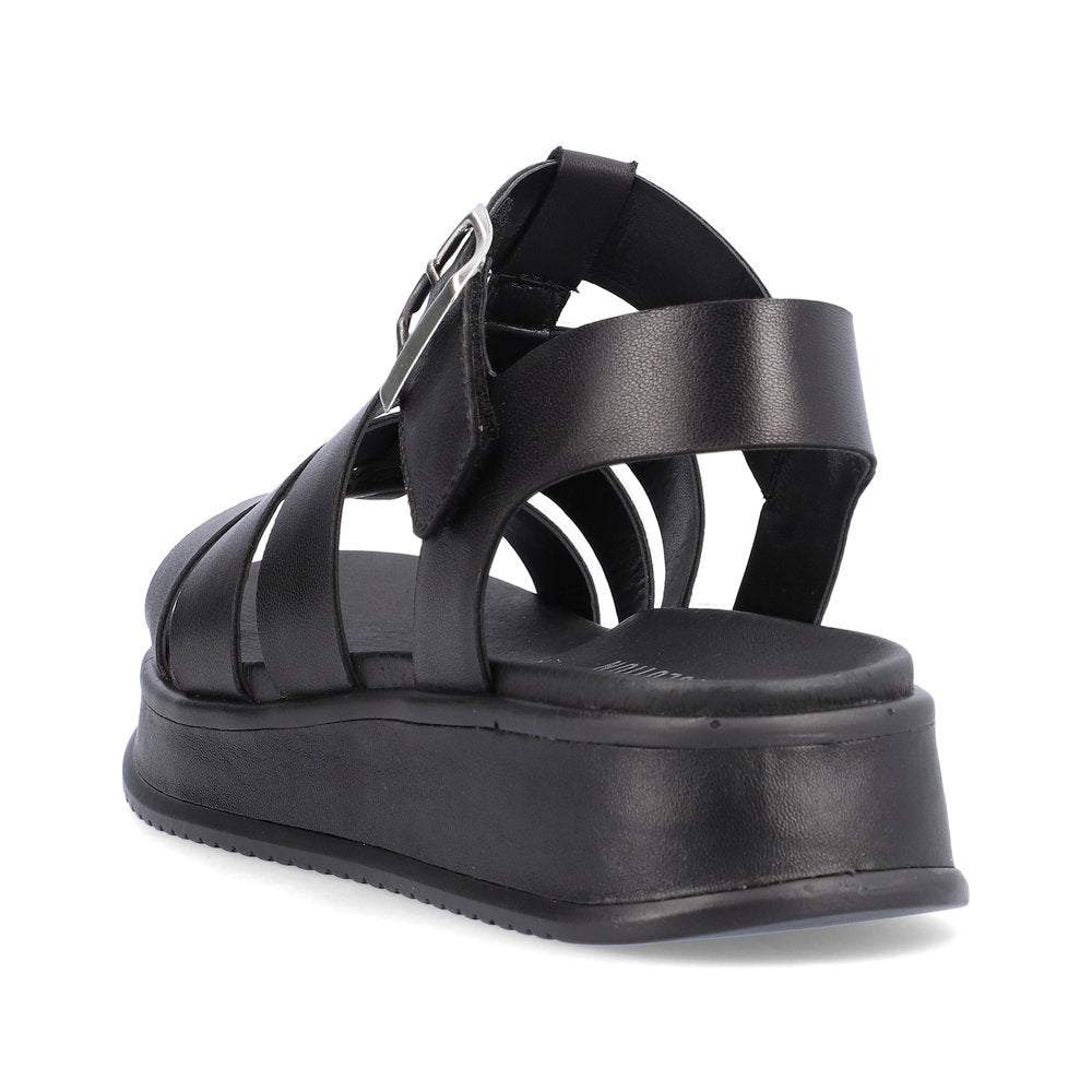 Rieker R-evolution Chunky Wedge Sandal W0804-00 BLACK
