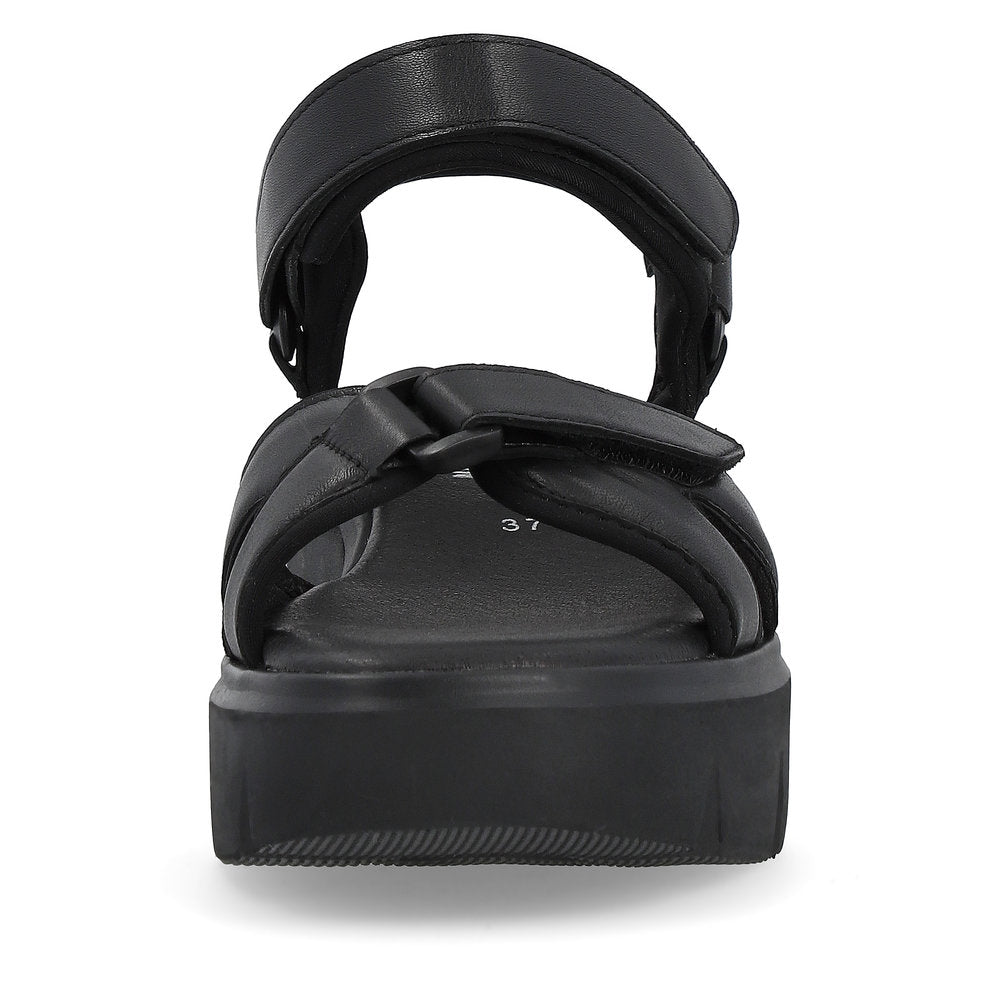 Rieker R-Evolution Chunky Wedge Sandal W1552-00 BLACK