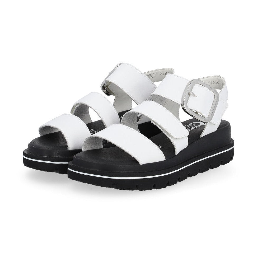 Rieker R-Evolution Chunky Wedge Sandal W1650-80 WHITE