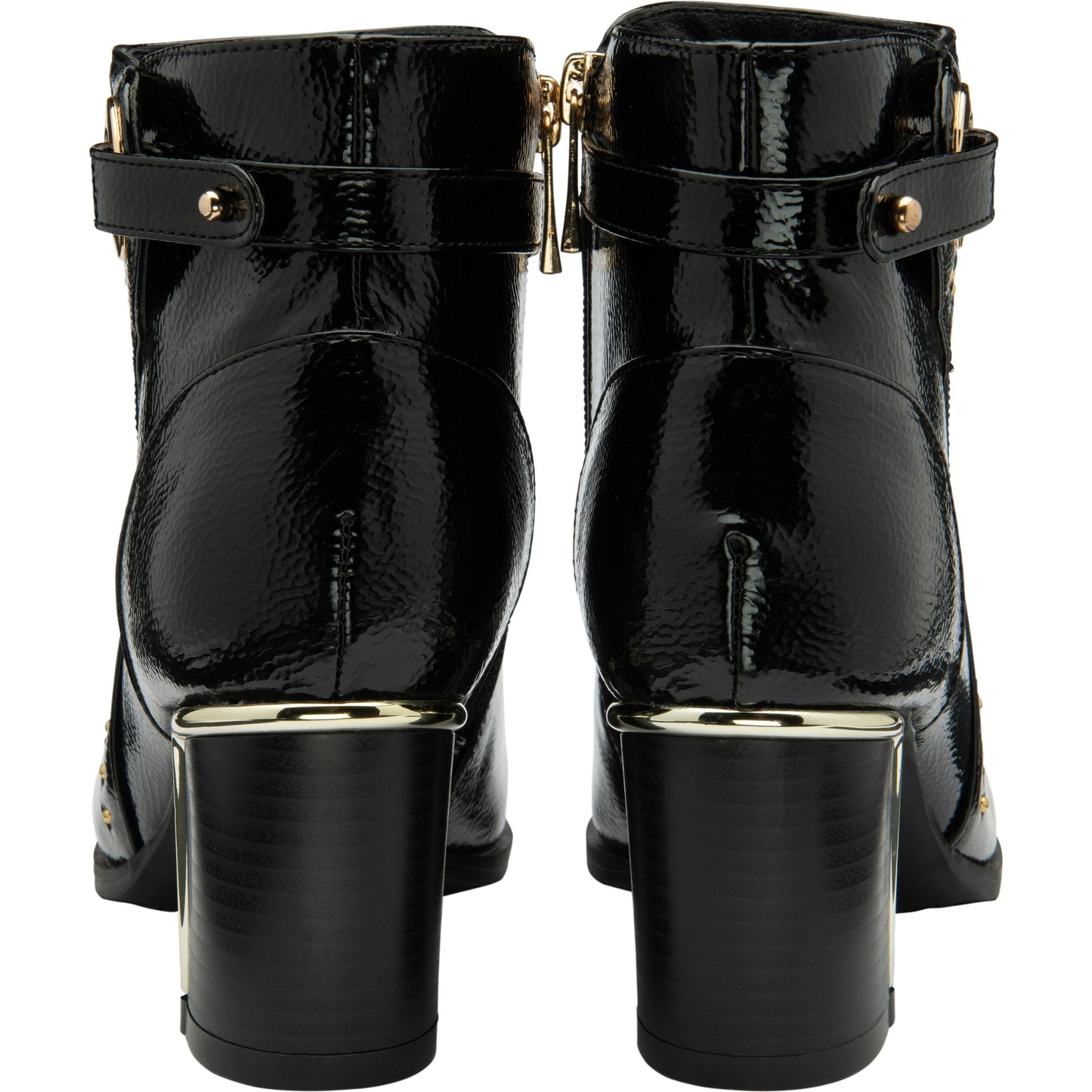 Lotus Ankle boot with block heel Wells BLACK PAT ULB317BP