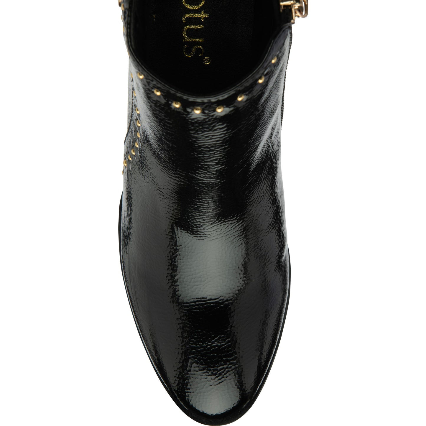 Lotus Ankle boot with block heel Wells BLACK PAT ULB317BP