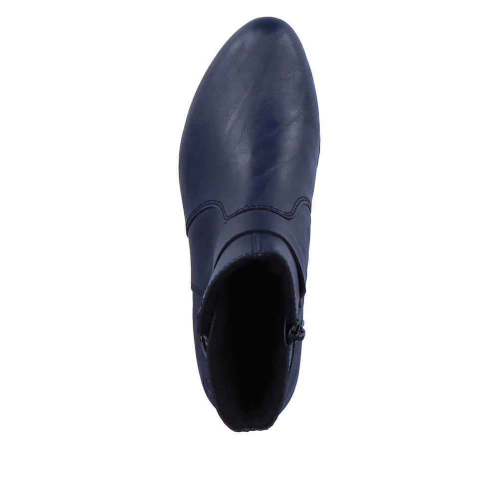 Reiker Ladies Boot Classic Ankle Boot with Zip Y0775-15 NAVY