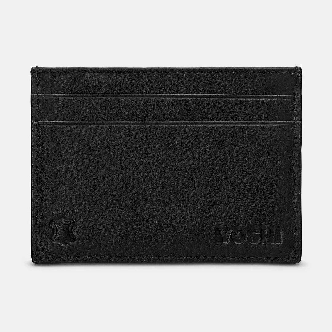 Yoshi Sci Fi Cardholder BLACK Leather Y1218LBRSF1