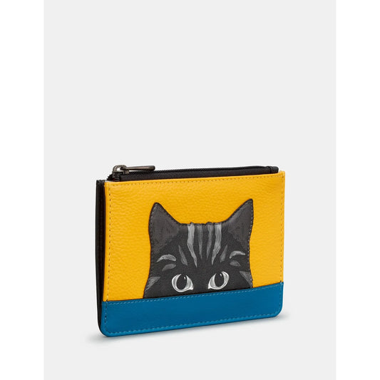 Yoshi Cat Colour Block Purse BLACK Y1321 CATCB1