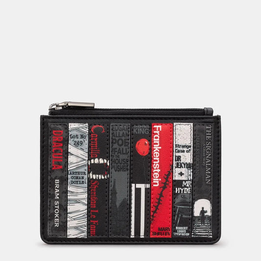 Horror Zip Top Purse BLACK Vegan Y1321 LBR HR1