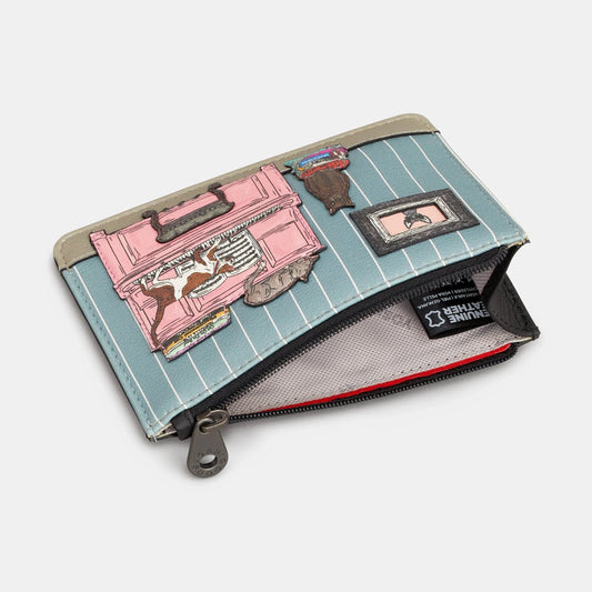 Yoshi Piano Cats Black Leather Zip Top Purse BLACK Y1321 PIANO 1