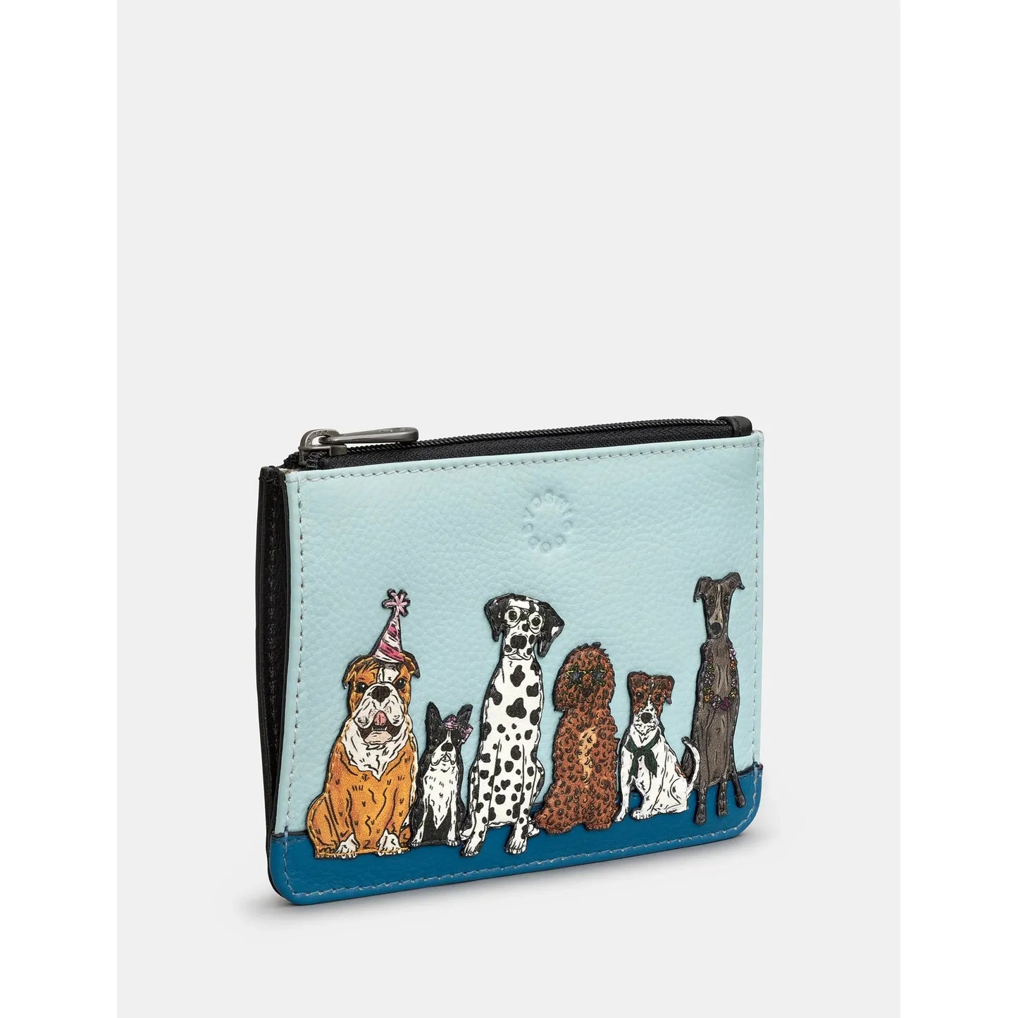 Yoshi Party Dogs Zip Top Leather Purse